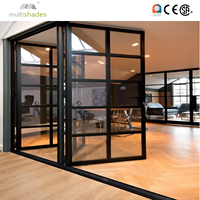 Porte pliante de luxe MULTISHADES pour villa, transformant les espaces avec un design minimaliste et contemporain