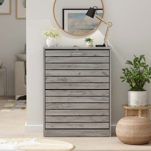 22.4 In. W X 29.5 H Gray Wood Door <b>Shoe</b> <b>Storage</b> Cabinet With 2-Drawers for Entryway Hallway KEYAXG01 <b>Shoe</b> <b>Storage</b> <b>Rack</b> KEYAXG01 - Product Image 2