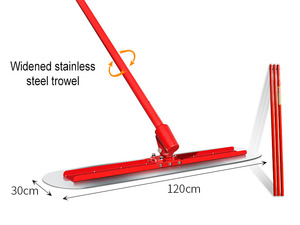 Règle de finition de grattage et de nivellement manuelle à pousser et à tirer pour la grande truelle en béton - Product Image 2