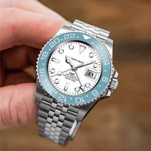 นาฬิกา GMT รุ่น 1662 ของแท้ แบรนด์ใหม่ สำหรับผู้ชาย ตัวเรือนสแตนเลสสตีล ระบบอัตโนมัติ เครื่องกลไก ยี่ห้อ Seiko - Product Image 5