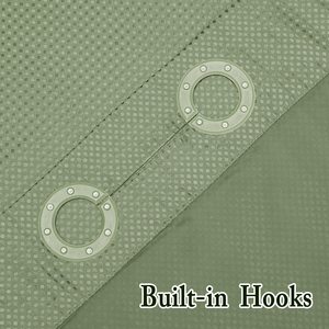 Yingkuo ม่านห้องน้ำทำจากวาฟเฟิลทำจากโพลีเอสเตอร์หรูหราแบบตะวันตกสำหรับห้องน้ำม่านอาบน้ำแบบไร้ตะขอ - Product Image 5