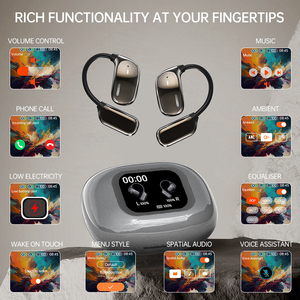 2025 Không Dây Earbuds Thể Thao, 5.4 Cho <span class=keywords><strong>Bluetooth</strong></span> Tai Nghe Với Móc Tai, 50H Stereo Sâu Bass Hơn Tai Nụ Với 4 ENC - Product Image 3