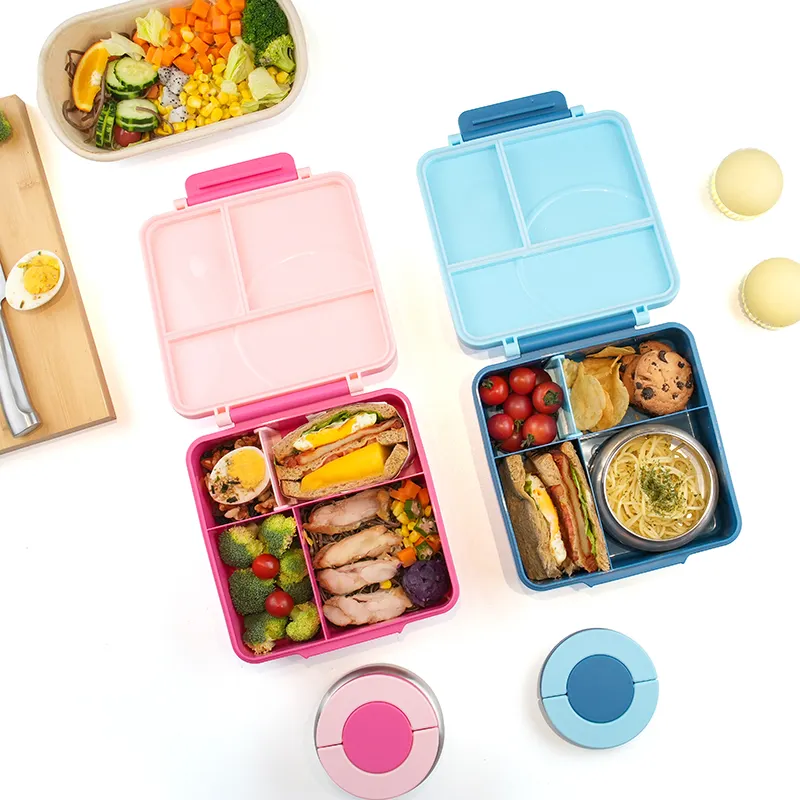 Kotak makan siang bayi kualitas tinggi, kotak makan siang bayi anti bocor, kotak makan siang anak-anak, kotak Bento untuk balita
