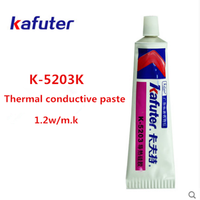 Pâte thermique Kafuter K-5203k 1,6 W/m.k, adhésif pour coussin chauffant, adhésif thermiquement conducteur, résine électriquement conductrice