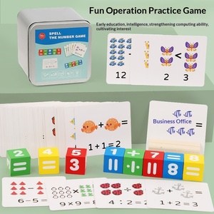 Jeu de cartes d'anglais pour l'éducation précoce des enfants transfrontalier, jeu de lettres pour bébés, blocs de construction pour la reconnaissance des lettres et l'association des mots - Product Image 6