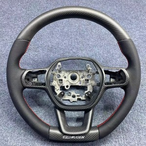 Volant en fibre de carbone forgé YTcarbon pour voitures de course sur <span class=keywords><strong>circuit</strong></span> Time Attack pour Civic Si Hatchback Type R - Product Image 3