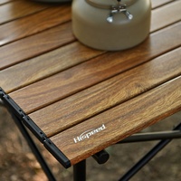 Table de pique-nique pliable en aluminium HISPEED, cadre de 1,2 m, table de camping portable pour la randonnée en montagne