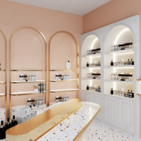 Meubles de magasin de parfums de luxe Sundo Luxury Mall, design d'intérieur, présentoir mural pour cosmétiques, étagère de présentation de parfums
