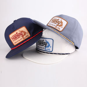 للبيع بالجملة قبعة رجالي مسطحة بحافة مُطّرزة مجهزة حسب الطلب 6 ألواح قبعة Gorras Snapback - Product Image 1