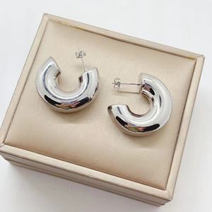 Popular Hot Selling Design <b>Fashion</b> <b>Hoop</b> <b>Earrings</b> High Quality Pvd Gold Plated Stainless Steel <b>Earrings</b> Wholesale 2025 Jewelry - Product Image 3