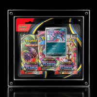 Vitrine en acrylique pour cartes TCG, lot de 3, protection transparente anti-UV, présentoir de comptoir pour modèles réduits de trains