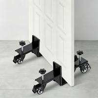 Chariot de transport réglable pour portes, robuste, avec roulettes, pour le déplacement de panneaux, de meubles et d'assemblages en bois