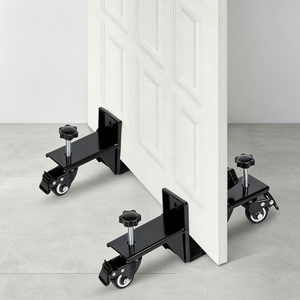 Carro de transporte de puertas ajustable de alta resistencia con ruedas giratorias para instalación de paneles, tableros y láminas de madera - Product Image 4