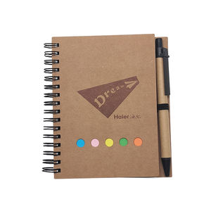 Libreta de Notas Adhesivas Personalizada con Logotipo, Encuadernación en Espiral A5, Tapa Dura, Cubierta de Papel/PP, Venta al por Mayor - Product Image 1