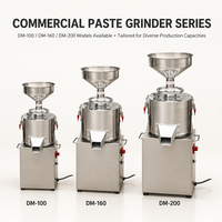 Machine commerciale en acier inoxydable pour le broyage du beurre de cacahuète, petite machine à fabriquer des pâtes de noix, production de beurre de sésame et d'amande pour les commerces