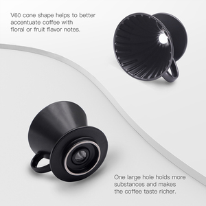 DHPO Venta caliente 600ml Gotero de café de cerámica de alto fuego reutilizable Mango de cerámica cómodo Producto caliente Filtros de café - Product Image 5