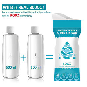 800ccm Männer und Frauen im Freien Auto Reisen Camping tragbare Einweg-Notfall-Pee-Tasche mit Gel Notfall-Urin-Tasche - Product Image 4