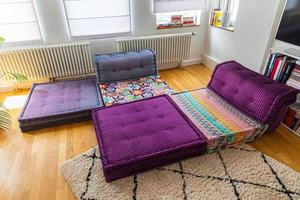 Sofa Modular Apartemen Bentuk U Minimalis, Set Sofa Mahjong Nyaman, Sofa Bed Daybed - Product Image 2