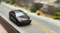 Alas Pajangan Model Kereta & Mobil Plastik Skala HO 1:87, Tata Letak Jalan dan Rel Bertingkat, Jalur Tunggal 60x20cm