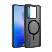 Étui de téléphone magnétique à effet peau POCO X8 Pro DIY pour Redmi Note15 Pro Coque rigide TPU+PC Housse de protection