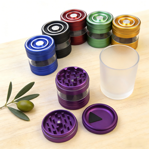 Encendedor de Antorcha de Vista Completa al por Mayor de Fábrica, 63mm, 5 Piezas, Aleación de Aluminio, Ventana Transparente, Logotipo Personalizado - Product Image 1