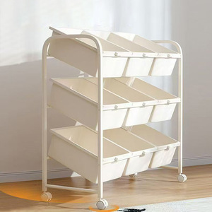 GREENSIDE Modern PP Toy <strong>Storage</strong> Rack Floor-Standing Multi-Layer for Children's Books and <strong>Drawings</strong> - Product Image 1