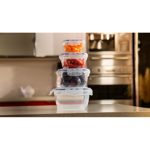 Contenedor de alimentos cuadrado hermético de 500 ml, caja de almacenamiento de cocina a prueba de fugas de plástico sin BPA - Product Image 5