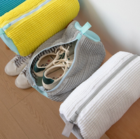 Sac de lavage de chaussures paresseux Anti-déformation Polyester coton sac à linge conception cylindrique Machine à laver 39*19cm