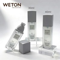 Flacon cosmétique en plastique sous vide de 30 ml, emballage personnalisable OEM