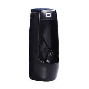 Chaozhou articles sanitaires de haute qualité en céramique capteur automatique <span class=keywords><strong>urinoir</strong></span> <span class=keywords><strong>mat</strong></span> émaillé couleur noire <span class=keywords><strong>urinoir</strong></span> mural suspendu pour salle de bain - Product Image 5
