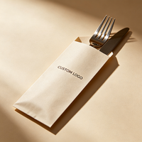 Pochette d'emballage écologique personnalisée, enveloppe, sac, manchons en papier pour couverts de restaurant (baguettes, cuillères, couteaux et fourchettes)