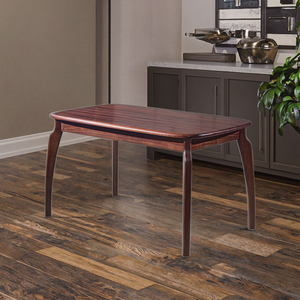 Mesa de comedor Rectangular de alta calidad Diseño moderno simple Estilo de comedor occidental Apartamentos pequeños y grandes Barras de bambú de ébano adecuadas - Product Image 5