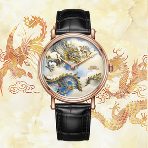 ساعة بيجينج التنين المينا 40 ساعة رجل ميكانيكية أوتوماتيكية للرجال ساعة زوجين من الفولاذ المقاوم للصدأ - Product Image 5