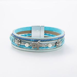 Round Leather Bracelet Seamless Laser <b>Engraved</b> Logo Braided Steel Wire Holiday Gift for Women Technical Color Retention Time - Product Image 3