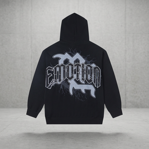 Sudadera con capucha unisex de alta calidad, 100% algodón tejido, con cremallera, letras impresas con tinta blanca, transpirable, diseño exclusivo. - Product Image 3