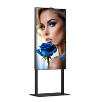 Écran publicitaire numérique LCD haute luminosité 2500 nits de 65 pouces, lisible en plein soleil, pour affichage vitrine avec SDK