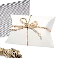 Boîte à dragées en papier kraft pour cadeaux, mariage, fête, anniversaire