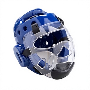 Casco per Arti Marziali con Scudo, Protezione per la Testa per <span class=keywords><strong>Taekwondo</strong></span> e Karate, Attrezzatura per Allenamento - Product Image 1