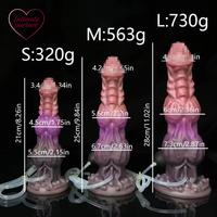 Godemiché Monstre, Godemiché Fantaisie Éjaculant, Godemiché Dragon, Cheval, Chien, Jouet Éjaculant Noué, Jouets Anaux Géants en Silicone pour Femmes