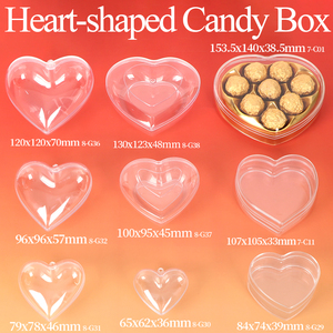 Caja de Regalo para Dulces Personalizada WEISHENG, Cajas Transparentes para <span class=keywords><strong>Chocolates</strong></span> con Tapa, Contenedor de Plástico en Forma de Corazón de Grado Alimenticio para <span class=keywords><strong>Ferrero</strong></span> - Product Image 1