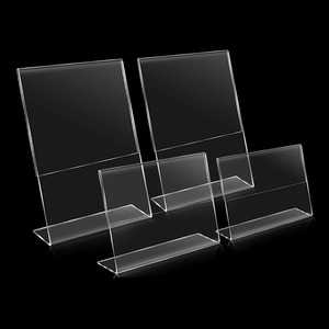 Soporte de exhibición de acrílico transparente personalizado Base magnética A4/A5/A6 Tamaños para etiquetas de precio al por menor Promoción Hojas de plástico duraderas - Product Image 2