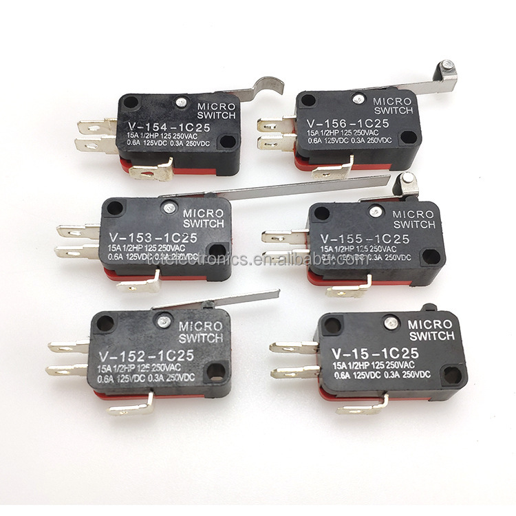 TCT Electronics V-156-1C25 Micro Switch with Long Wheel