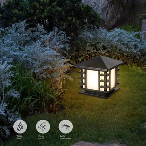 โคมไฟเสาประตูบ้านกันน้ำได้สำหรับสวนพลังงานแสงอาทิตย์ไฟภูมิทัศน์กลางแจ้ง LED - Product Image 4