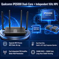 Routeur Wi-Fi 6 d'occasion, double bande 2.4G/5G, OpenWrt Mesh AX3000, Wi-Fi 6 extérieur, 1GE WAN + 3GE LAN, Tp-link Wavlink