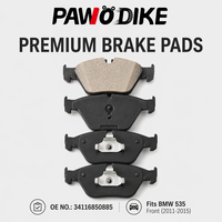 Pastiglie Freno Anteriori in Ceramica Premium Set Pastiglie Freno a Disco per BMW Serie 5 535i F10 F11 2011-2015 Basso Contenuto di Polvere OE 34116850885