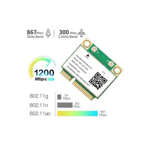 5 1200Mbps Blue-tooth 4.2 Demi Mini PCI-E Carte Wifi Sans Fil Intel 7265 802.11ac 2.4G <span class=keywords><strong>5Ghz</strong></span> Pour Ordinateur Portable Que 7260HMW MC-AC7265 - Product Image 5