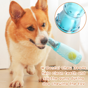 Giocattoli Interattivi per Cani 3-in-1 con <span class=keywords><strong>Squeaker</strong></span>, Palla da Tennis e Dispenser di Snack - Product Image 6