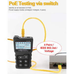 NF488แอลซีดีเน็ตเวิร์ก POE checker RJ45ดิจิตอลอีเธอร์เน็ต CAT6 CAT5ทดสอบสาย POE สวิตช์ Tester เครื่องมือเครือข่าย - Product Image 2