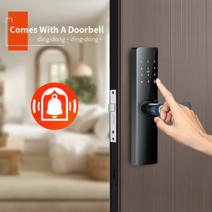 2025 Trending Tuya fabricante 5050 Keyless Electric Tuya Wifi Remote Lock & Keys Smart Electric Fingerprint Door <span class=keywords><strong>Timbre</strong></span> Lock - Product Image 1