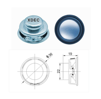 Haut-parleur large bande XDEC 2 pouces 4 ohms 3W en néodyme pour l'audio domestique intelligent